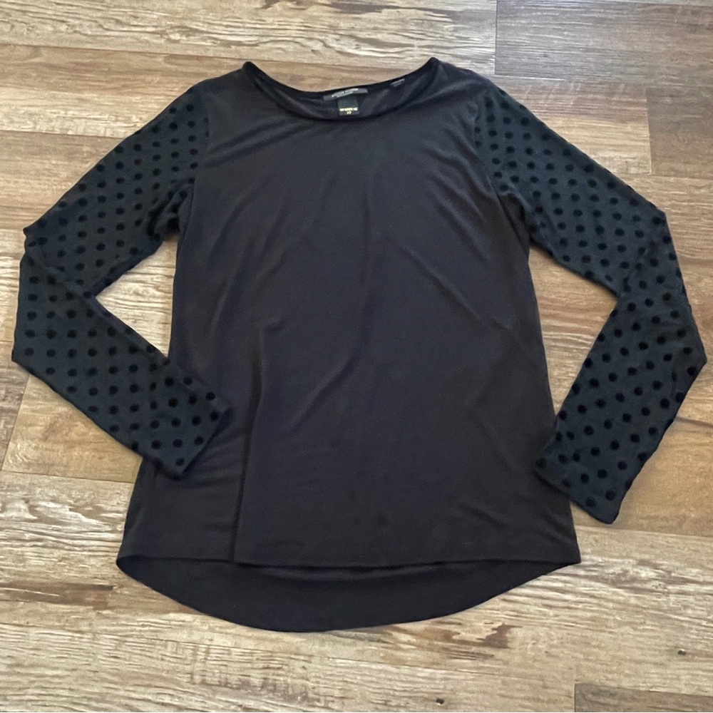 Maison Scotch & Soda Stardust 77 long sleeve black top